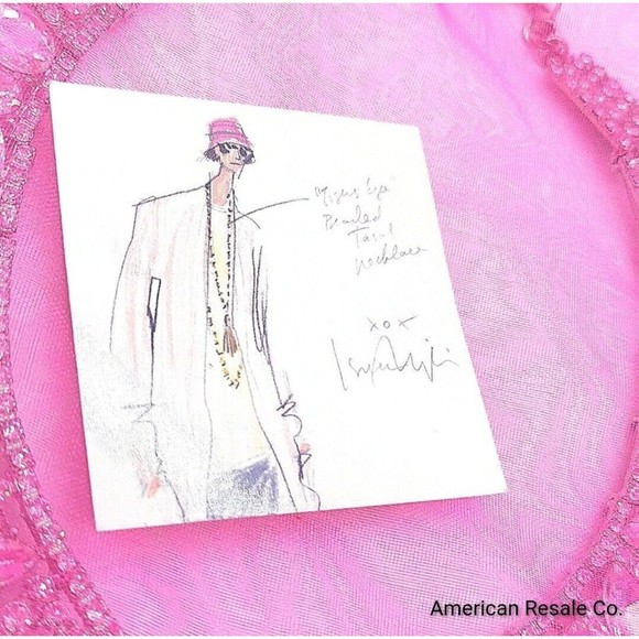 Isaac Mizrahi Live! Multishape Crystal Collar Statement Necklace 15" Silvertone - Picture 7 of 8